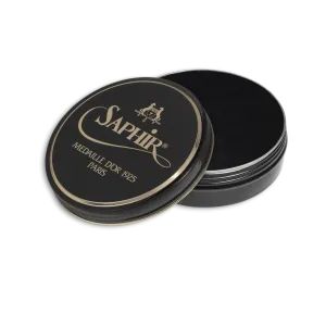 01 Noir - Saphir Medaille D'or Pate-De-Luxe Beeswax Shoe Polish 100ml