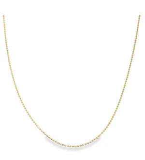 14 Karat Yellow Gold Ball Chain