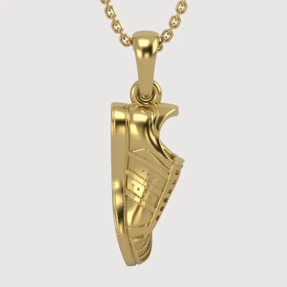 14k Gold Sneaker Pendant