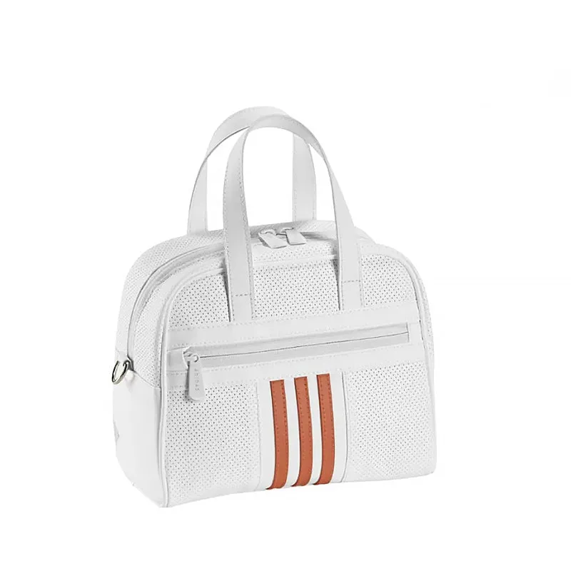 ADIDAS 3-Stripes Women's Round Tote Bag (White/Coral)