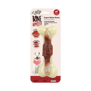 AFP Super Nylon Bone With Beef Flavour infused Dog Toy (Large)