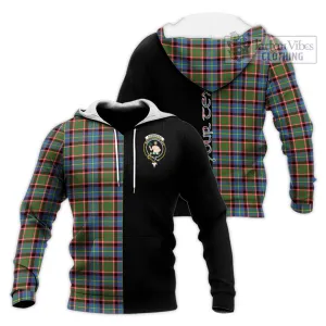 Aikenhead Tartan Knitted Hoodie with Family Crest and Half Of Me Style