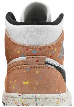 Air Jordan 1 Mid SE 'Brushstroke Paint Splatter'