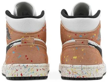 Air Jordan 1 Mid SE 'Brushstroke Paint Splatter'