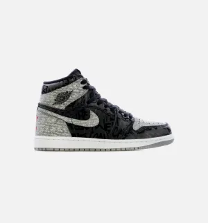 Air Jordan 1 OG Rebellionaire Mens Lifestyle Shoe - Black/Silver Limit One Per Customer