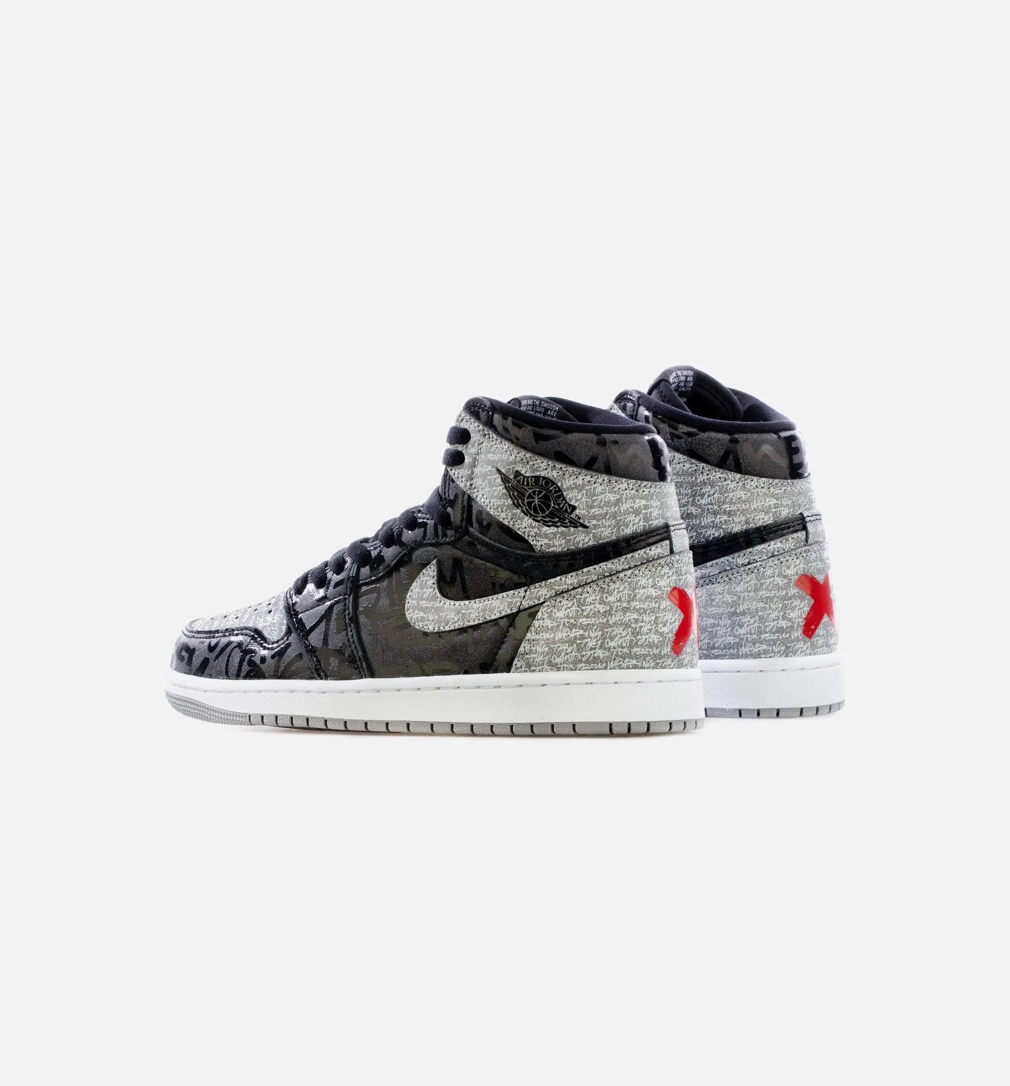 Air Jordan 1 OG Rebellionaire Mens Lifestyle Shoe - Black/Silver Limit One Per Customer