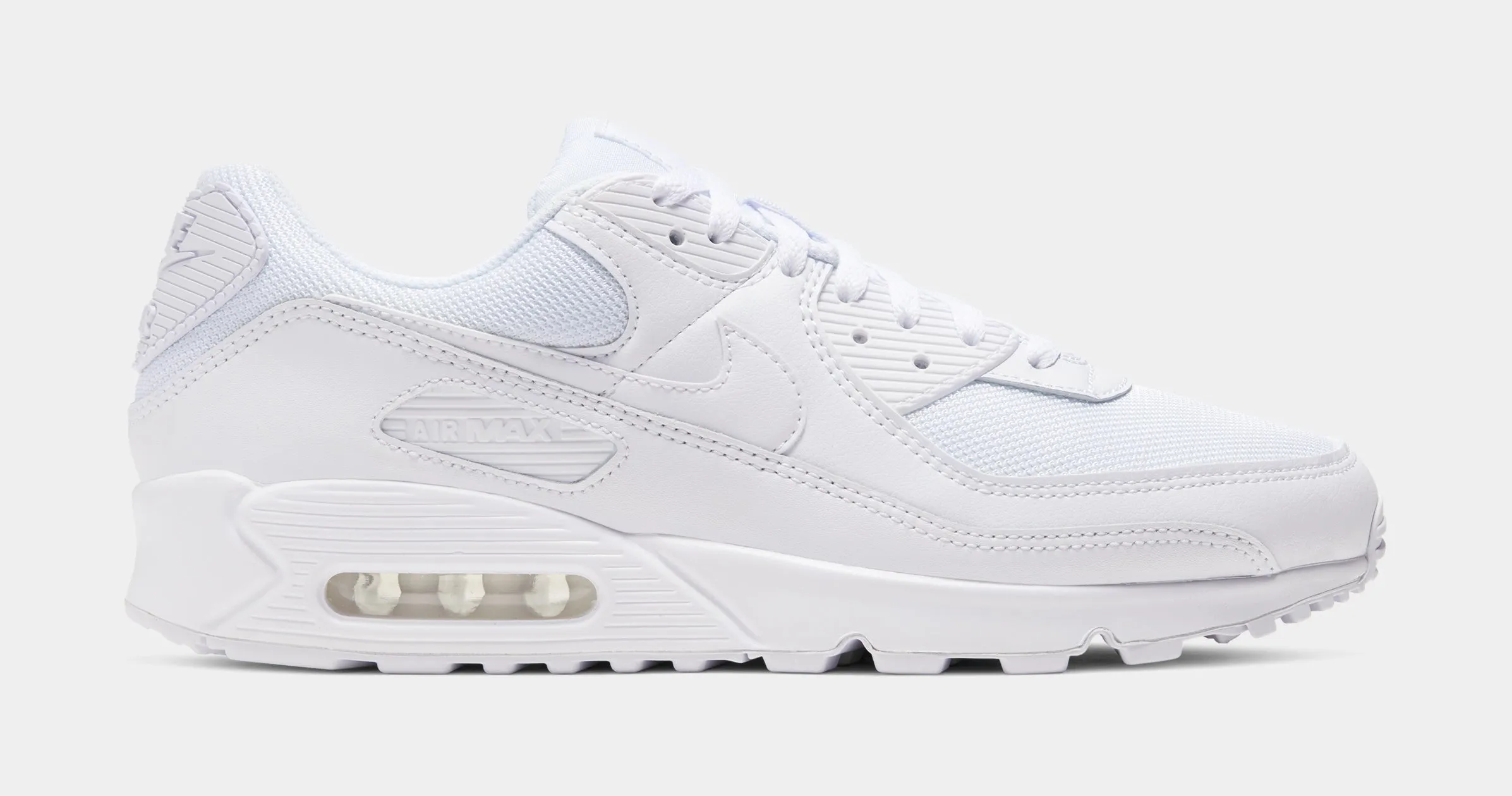 Air Max 90 Tonal Pack Mens Lifestyle Shoes (Triple White)