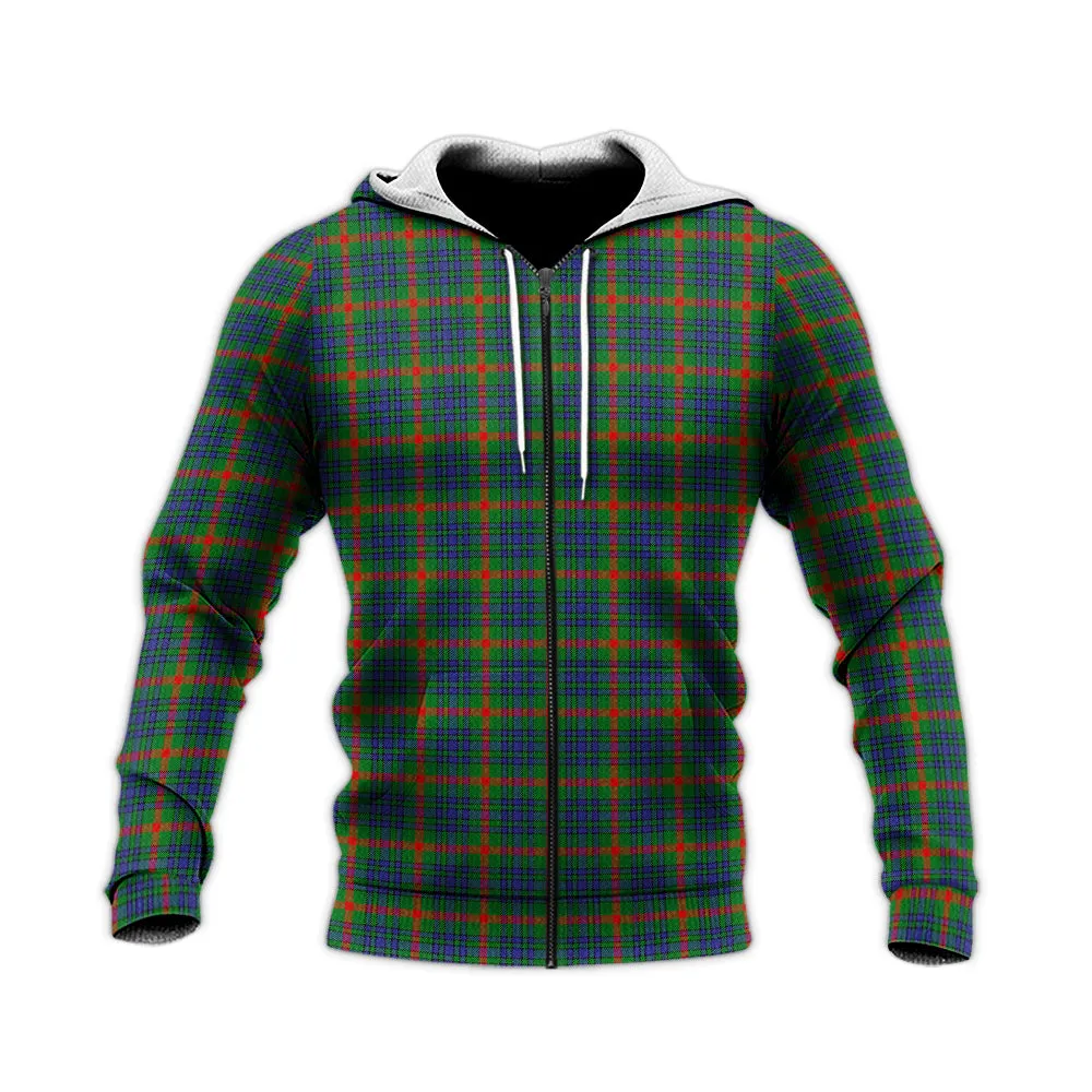 Aiton Tartan Knitted Hoodie