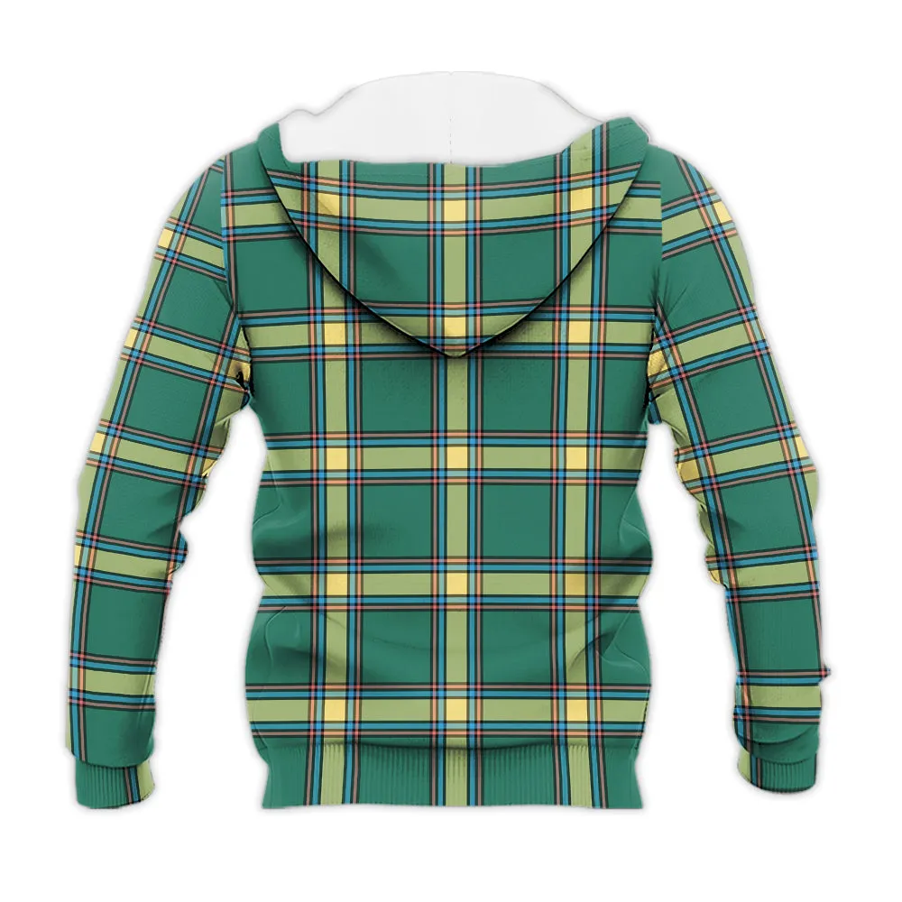 Alberta Province Canada Tartan Knitted Hoodie