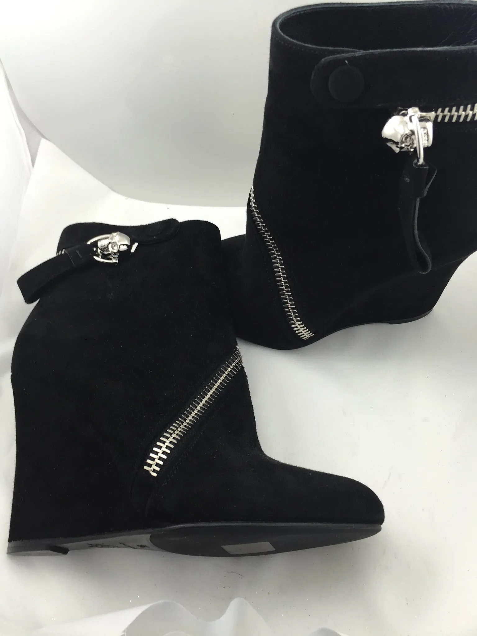 Alexander McQueen Black Ankle Boots