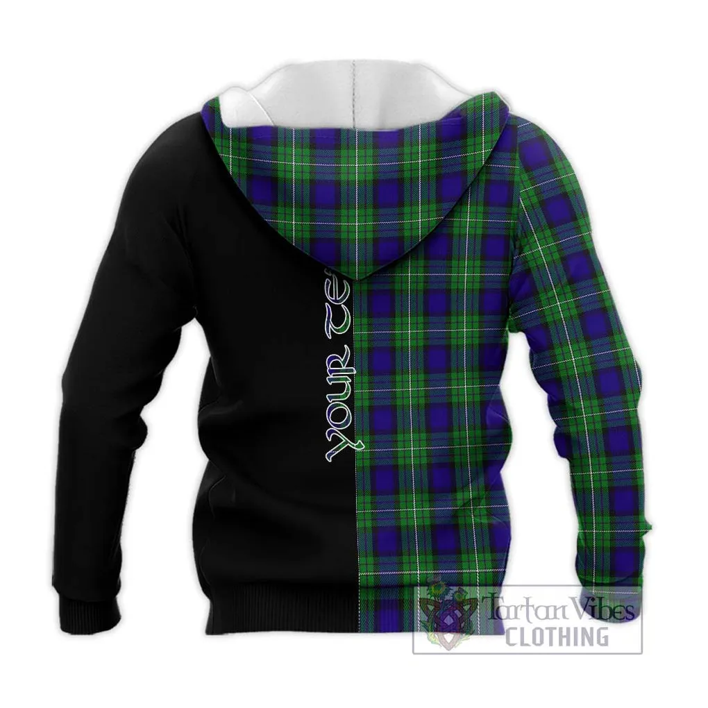 Alexander Tartan Knitted Hoodie with Family Crest and Half Of Me Style