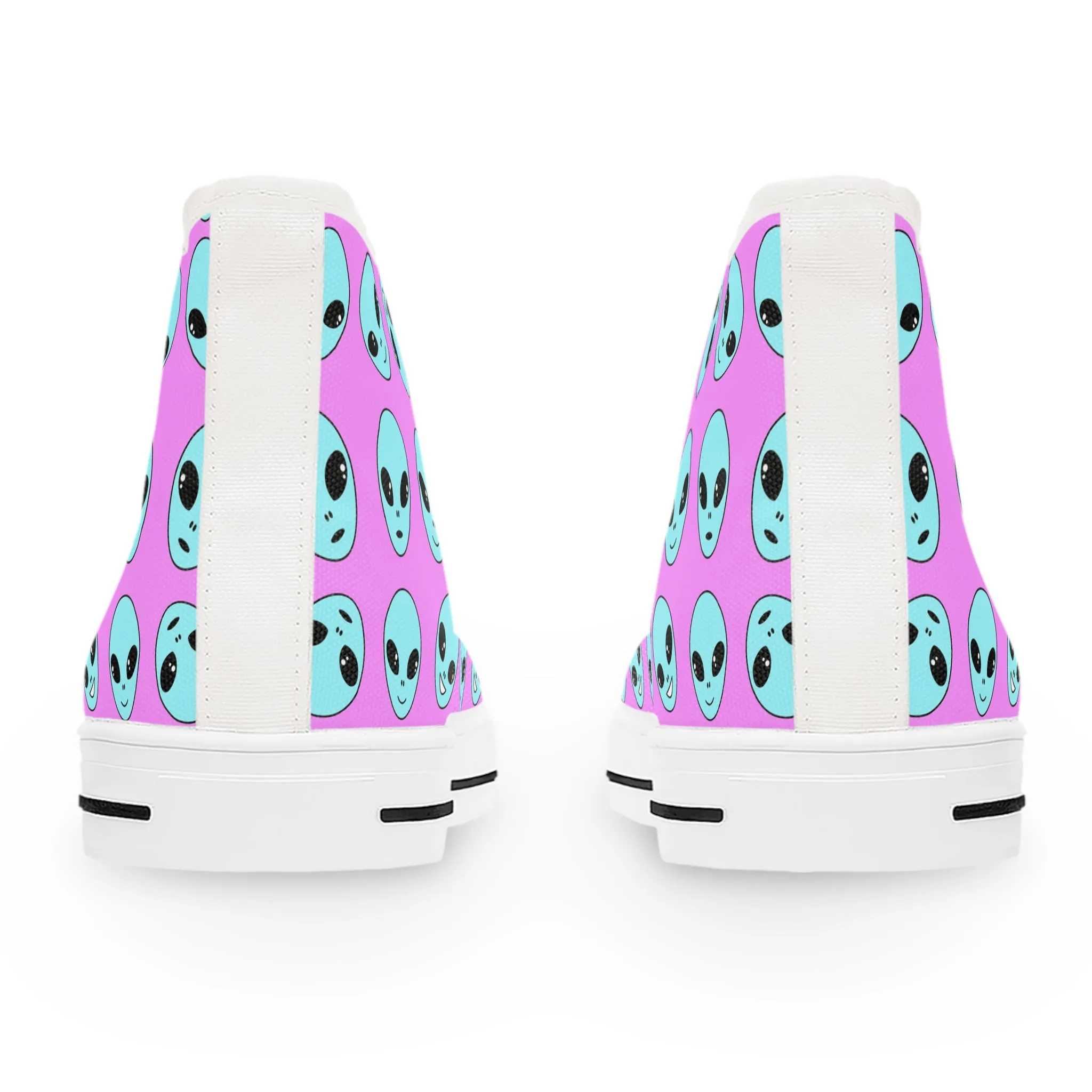 Alien Head Women's High Top Sneakers