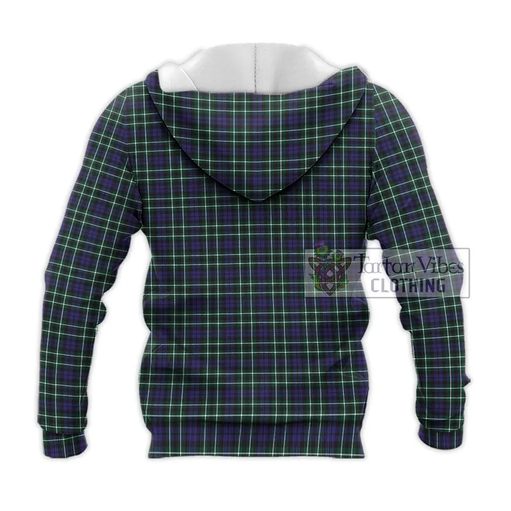 Allardice Tartan Knitted Hoodie with Family Crest DNA In Me Style