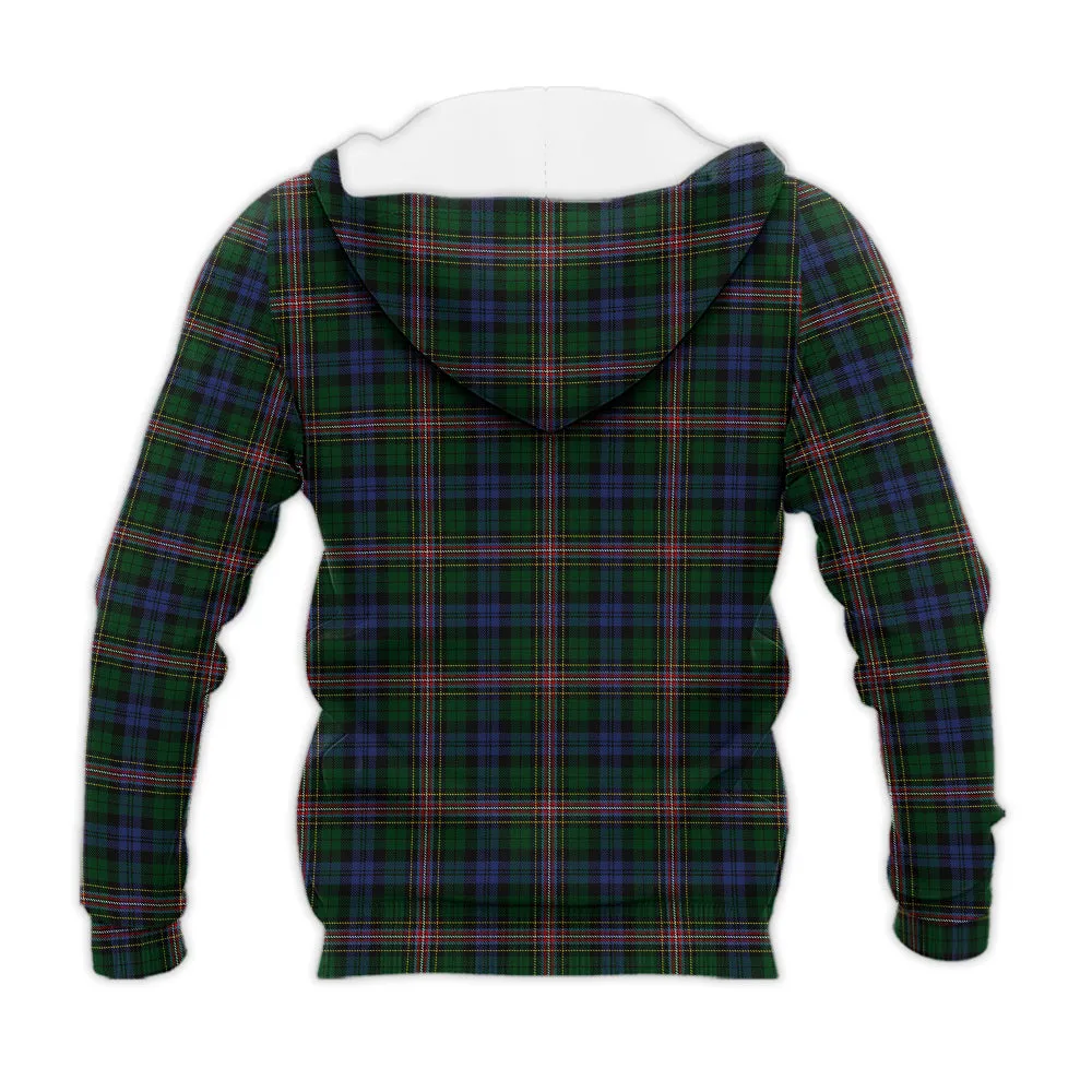 Allison Tartan Knitted Hoodie with Family Crest