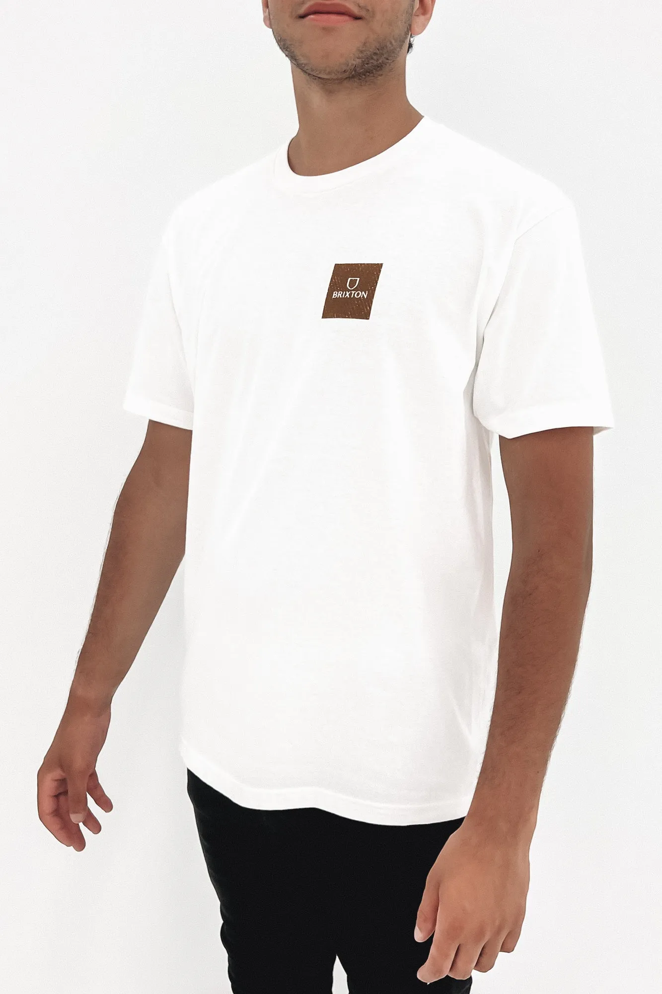 Alpha Square Short Sleeve Standard Tee White Abstract