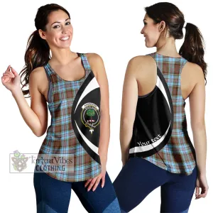 Anderson Ancient Tartan Women's Racerback Tanks with Family Crest Circle Style