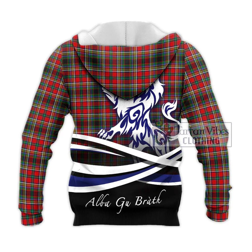 Anderson of Arbrake Tartan Knitted Hoodie with Alba Gu Brath Regal Lion Emblem