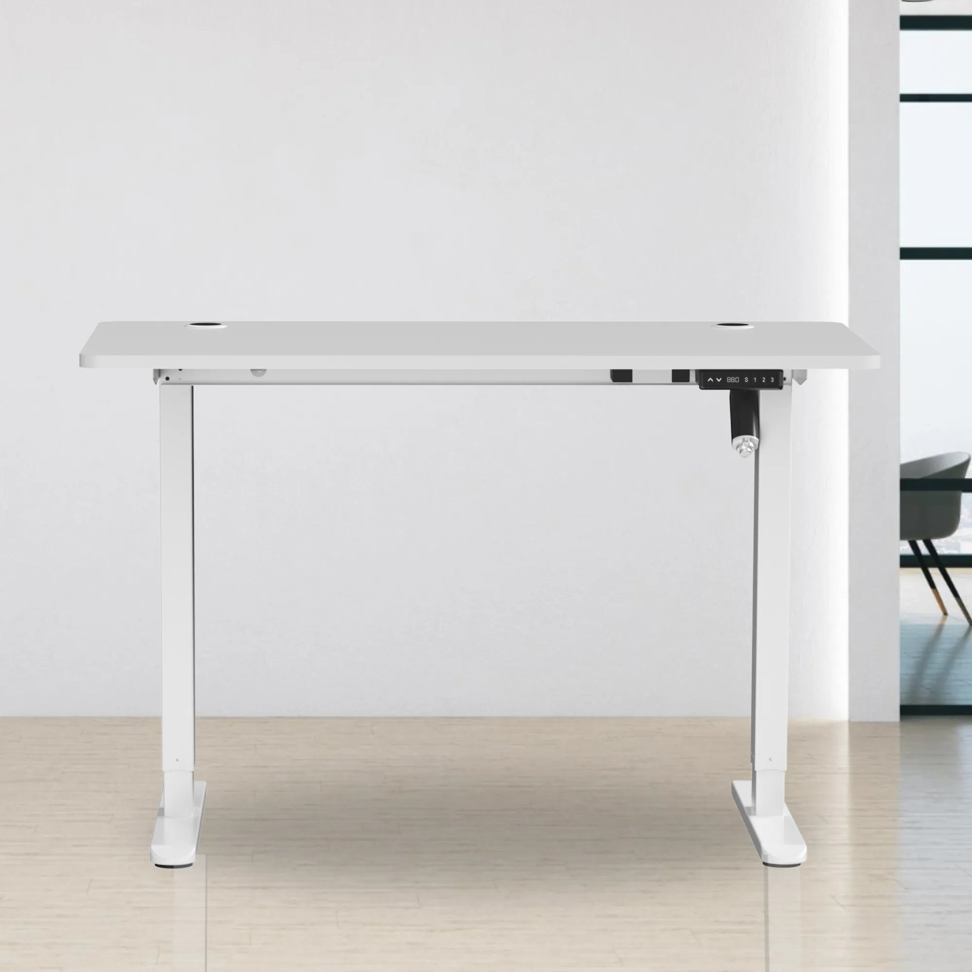 AnthroDesk Sit to Stand Height Adjustable Programmable Standing Desk Workstation with Table Top (2024)