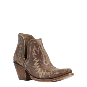 Ariat Ladies Dixon Distressed Brown Western Ankle Boots 10031487