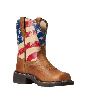 Ariat Ladies Fatbaby Heritage Patriotic Western Boot 10040269