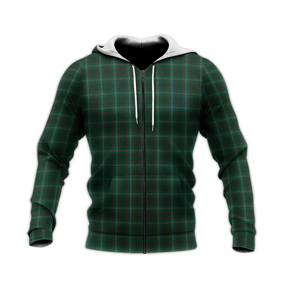 Armagh County Ireland Tartan Knitted Hoodie