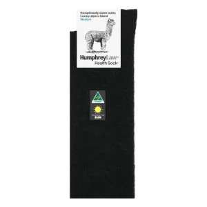 Baby Alpaca Blend Health Socks - Black