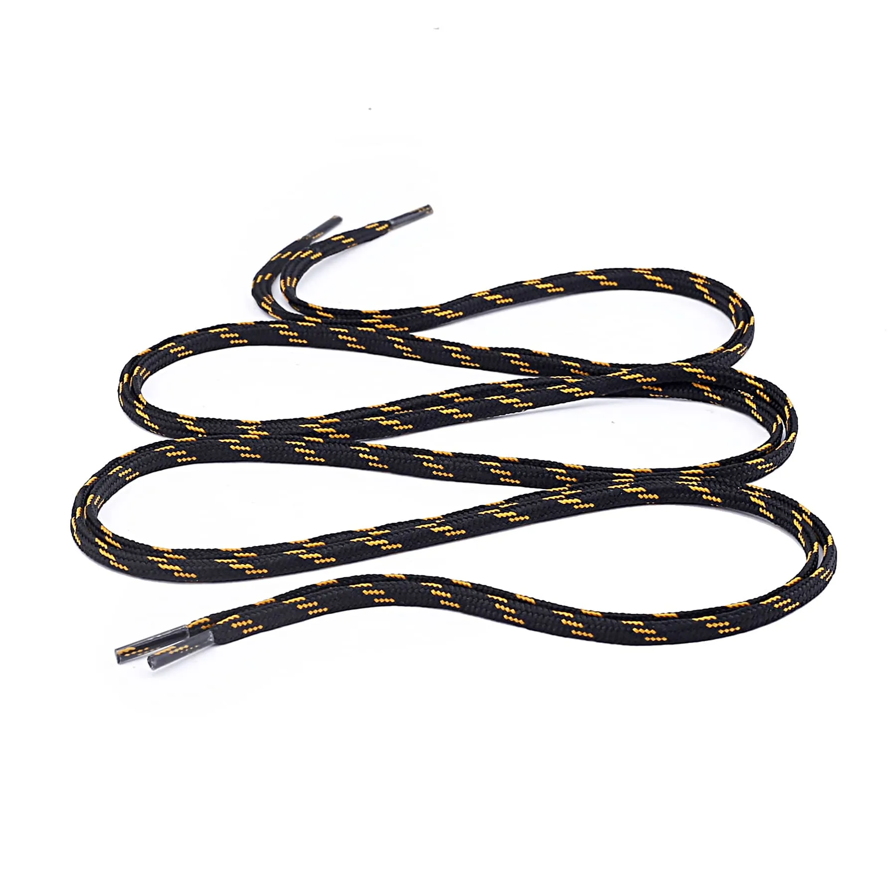 Bacca Bucci Sneaker Shoe Laces | Flat | Black-Yellow