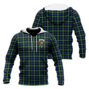 Baillie (Bailey) Tartan Knitted Hoodie with Family Crest