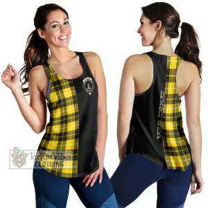 Barclay Dress Modern Tartan Women's Racerback Tanks with Family Crest and Half Of Me Style