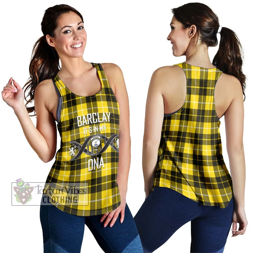 Barclay Dress Modern Tartan Women's Racerback Tanks with Family Crest DNA In Me Style