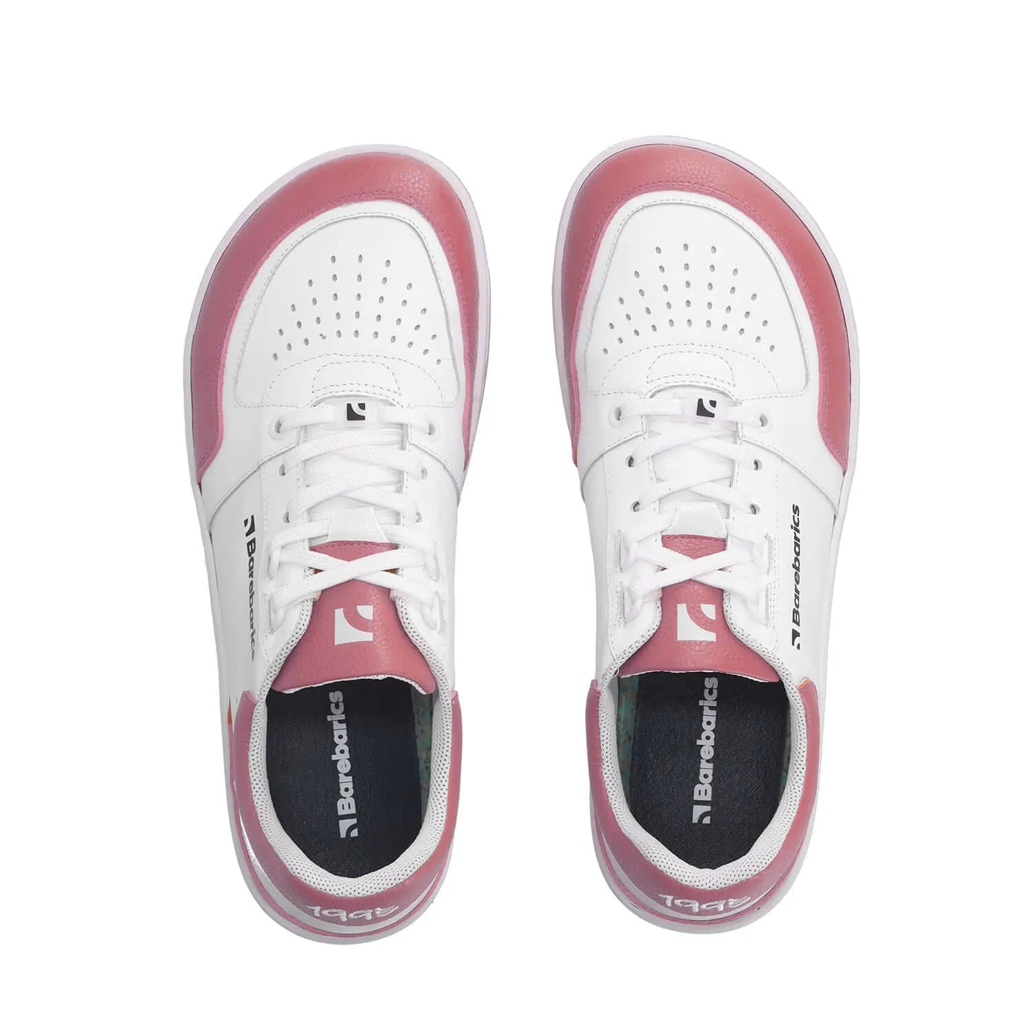 Barefoot Sneakers Barebarics Wave - White & BubbleGum Pink