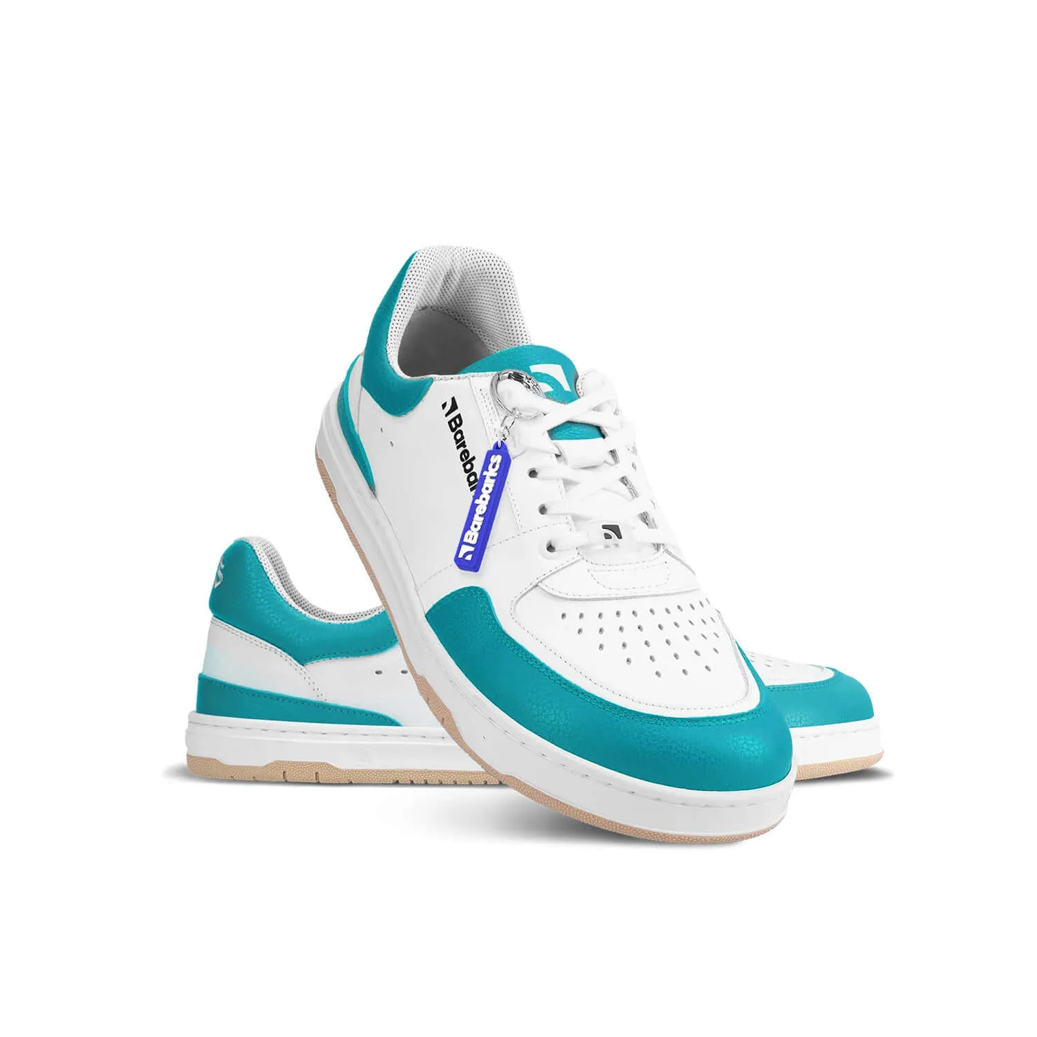 Barefoot Sneakers Barebarics Wave - White & Dark Turquoise