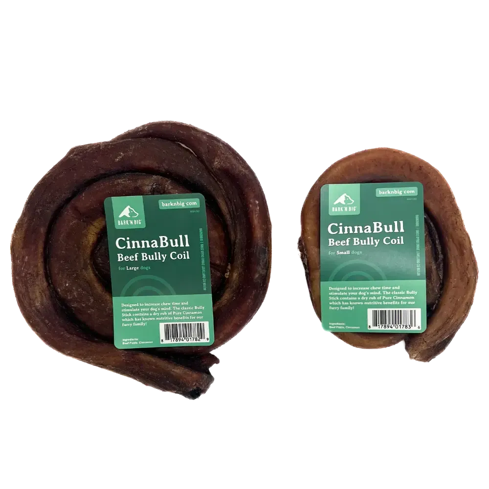 BarkNBig CinnaBull Bully Coil Dog Treats 1ct