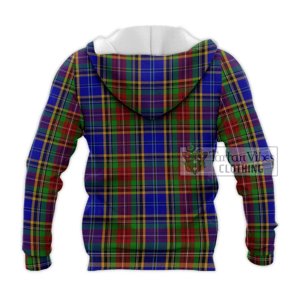 Beattie Tartan Knitted Hoodie with Family Crest DNA In Me Style