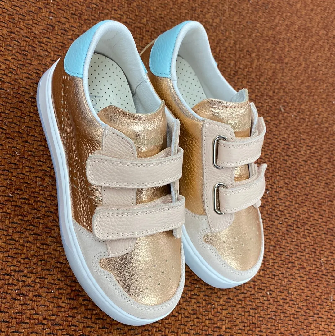 Beberlis Rose Gold Velcro Sneaker