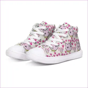 Bec & Friends Uni-Kitten Kids Hightop Canvas Shoe