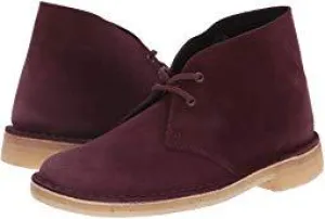 Bespoke Purple Chukka Suede Lace Up Boot