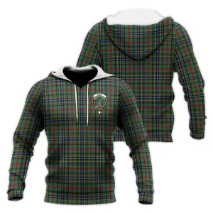 Bisset Tartan Knitted Hoodie with Family Crest