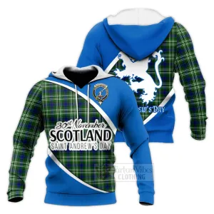 Blackadder Family Crest Tartan Knitted Hoodie Celebrate Saint Andrew's Day in Style