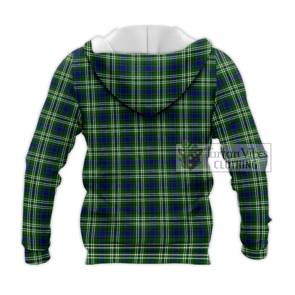 Blackadder Tartan Knitted Hoodie with Family Crest DNA In Me Style