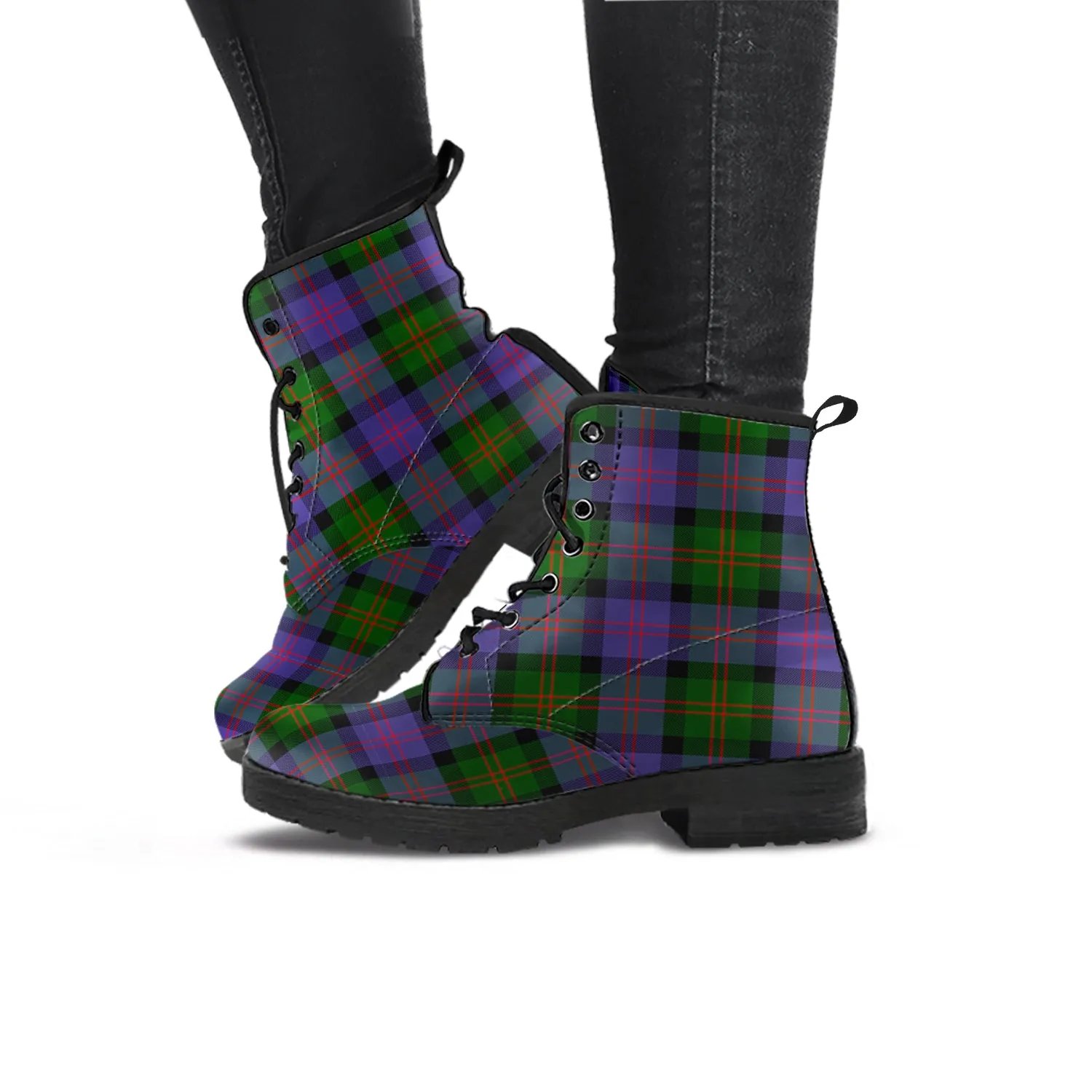 Blair Modern Tartan Leather Boots