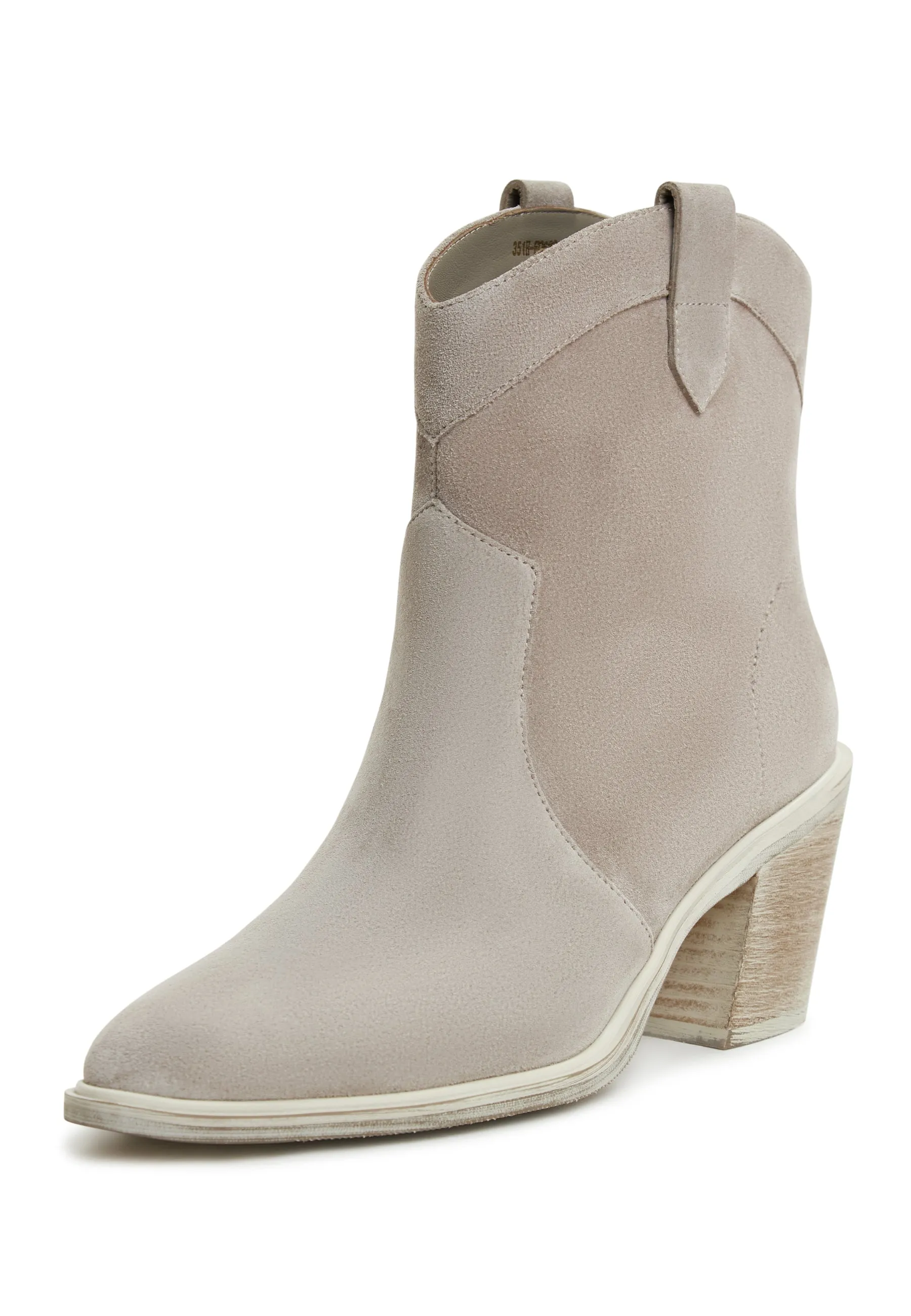 Block Heeled Cowboy Boots Lucia - Grey