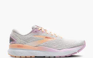 BROOKS WOMENS GHOST 16 - WHITE GREY ORCHID