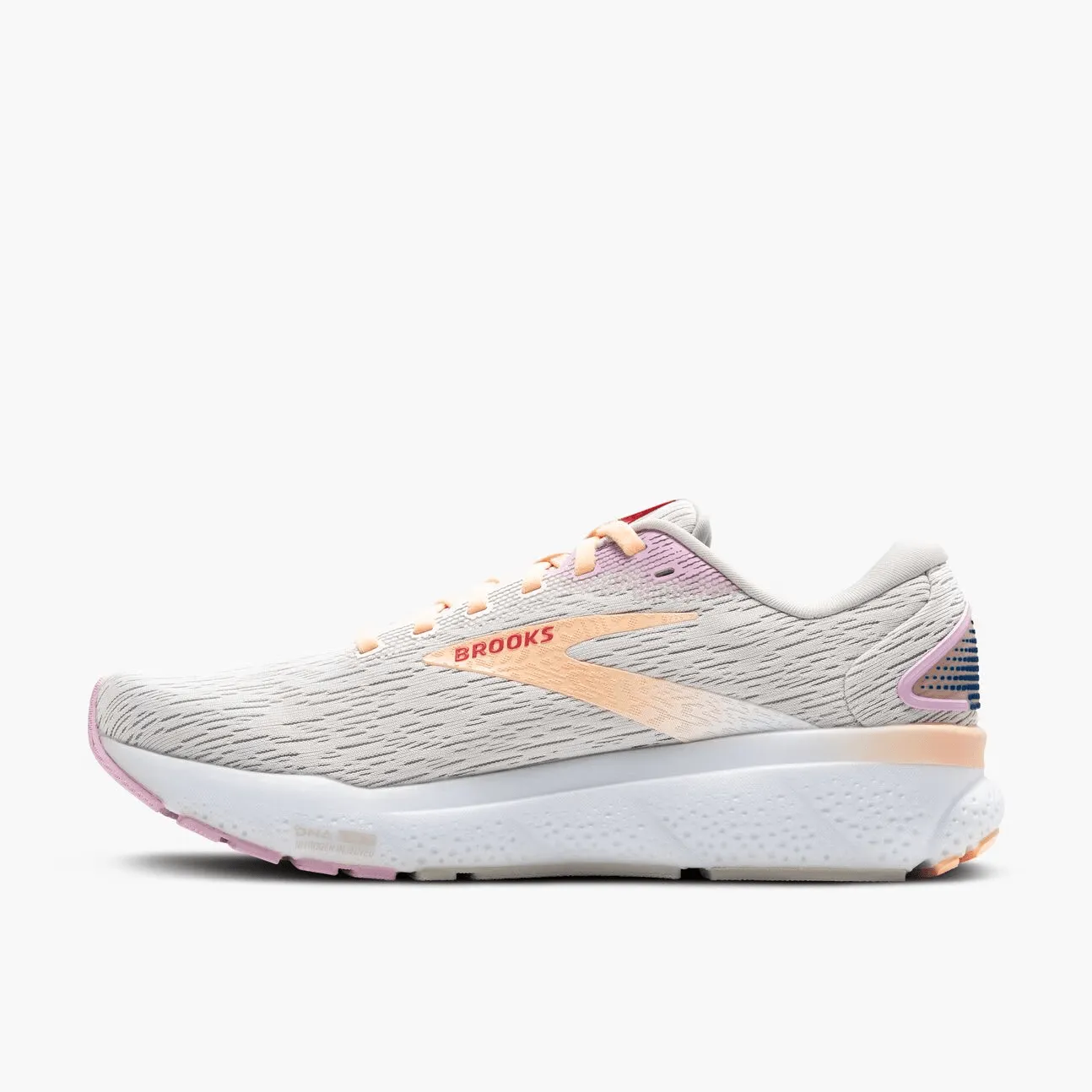 BROOKS WOMENS GHOST 16 - WHITE GREY ORCHID