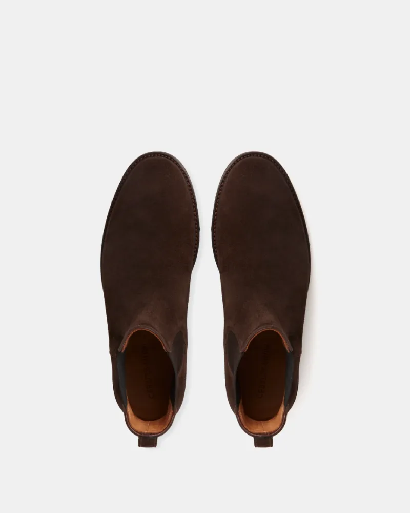 Brown Suede Lightweight Chelsea Boot