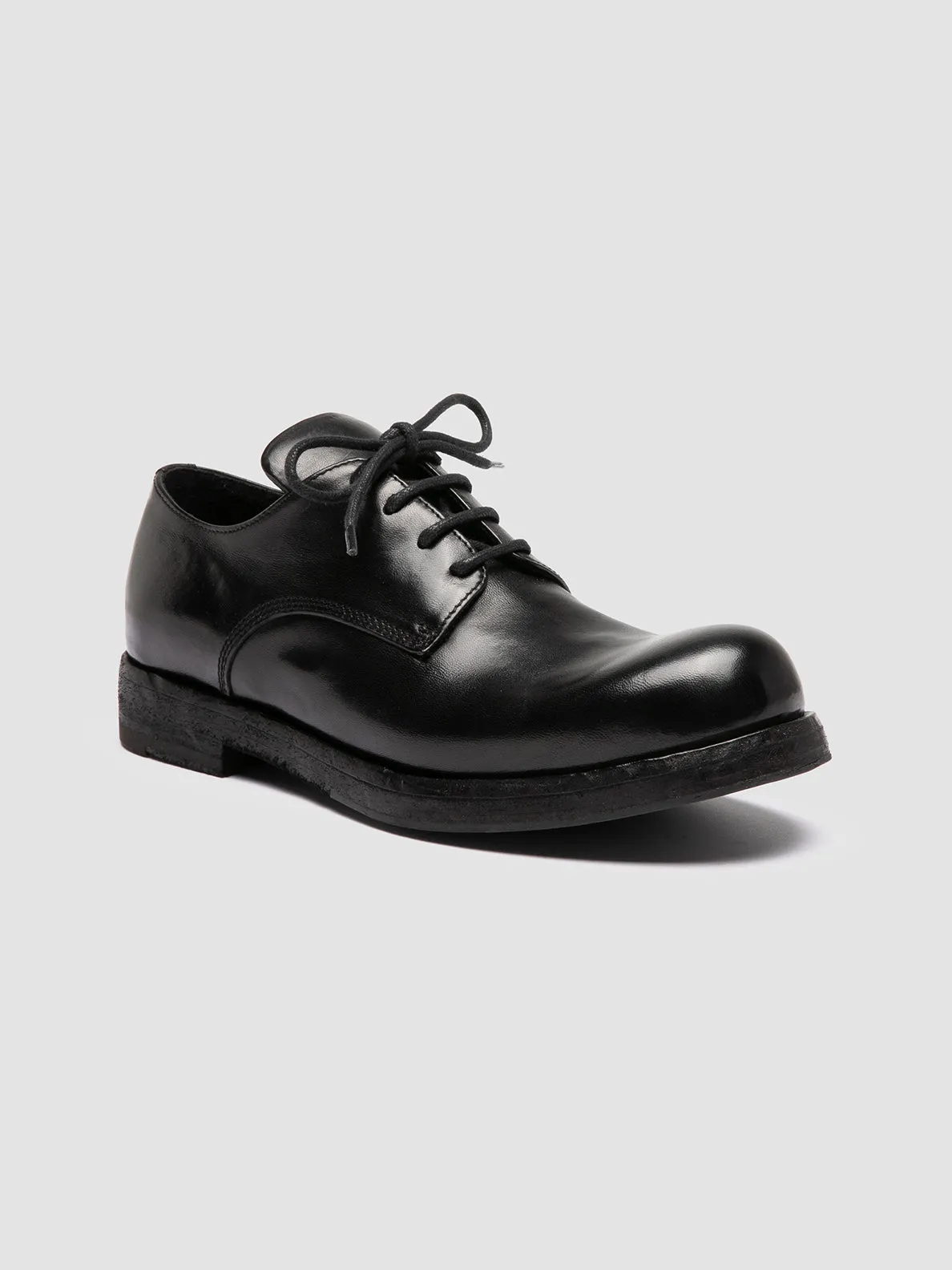 BULLA DD 301 - Black Leather Derby Shoes