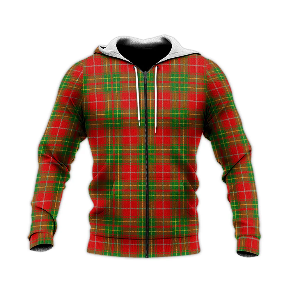 Burnett Tartan Knitted Hoodie