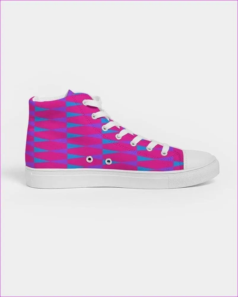 Candy Checkered Womens Hightop Canvas Shoe