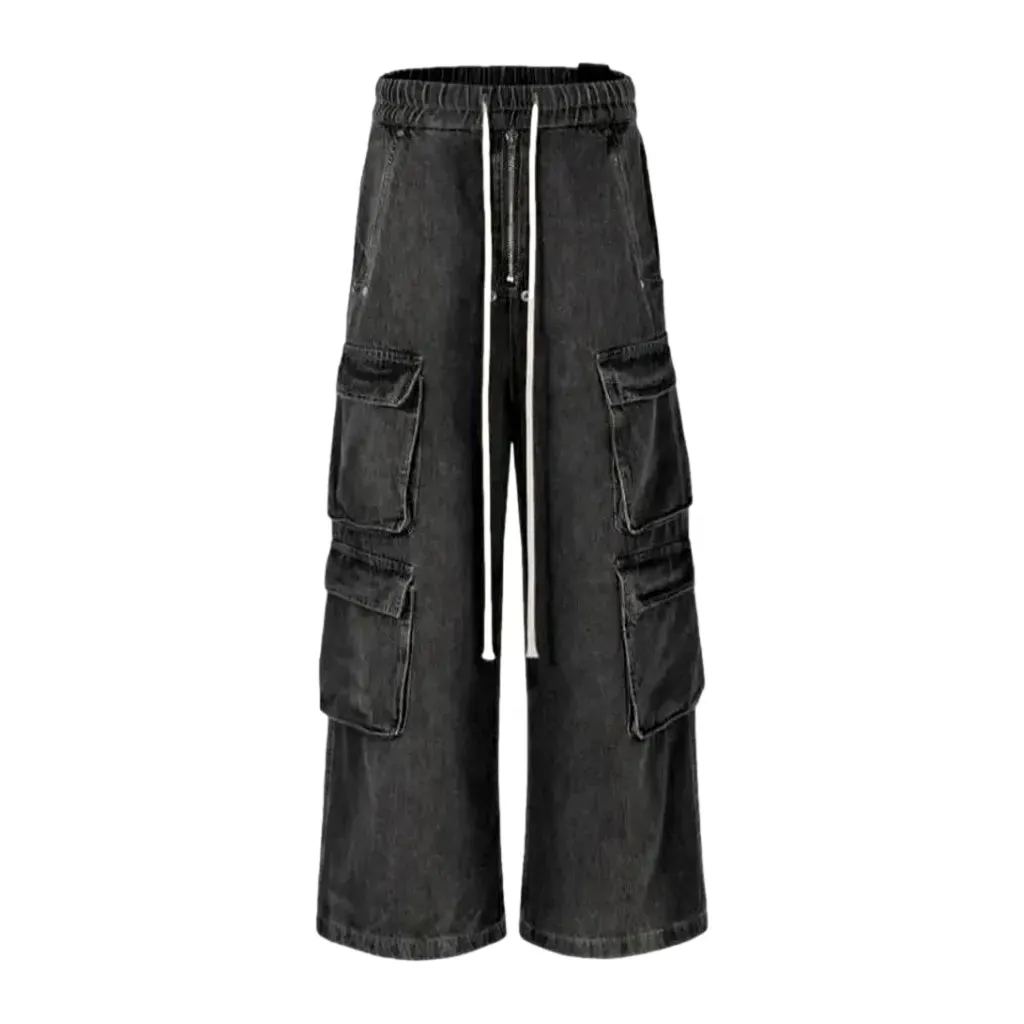 Cargo high-waist jeans
 for men