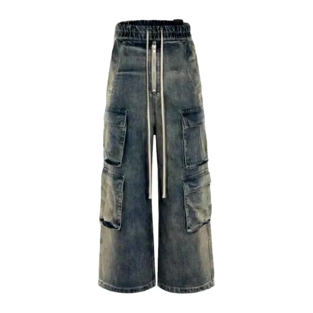 Cargo high-waist jeans
 for men